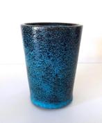 Keramiek vaas turquoise bruisglazuur Groeneveldt., Ophalen of Verzenden