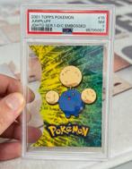 2001 Topps Pokemon Johto series 1 Jumpluff die-cut #15 PSA-7, Ophalen of Verzenden, Zo goed als nieuw, Losse kaart