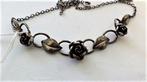 Prachtige zilveren ketting met rozen - Theodor Klotz Teka, Sieraden, Tassen en Uiterlijk, Ophalen, Zo goed als nieuw, Zilver, Zilver