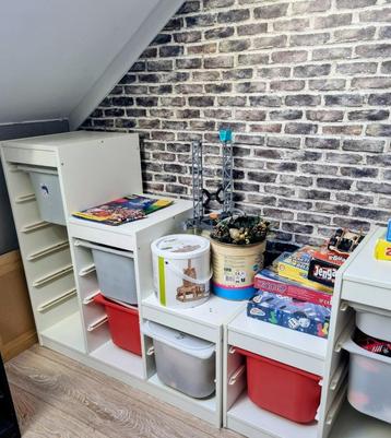 IKEA TROFAST opbergkast – 2x wit + 1x zwart – compleet! beschikbaar voor biedingen