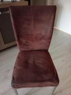 4 bruine eetkamerstoelen, Huis en Inrichting, Ophalen, Gebruikt, Bruin