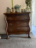 Antieke houten ladekast, Gebruikt, Eikenhout, Met lade(s), 50 tot 75 cm