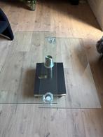 Salontafel glas draaibaar., Huis en Inrichting, Tafels | Salontafels, Ophalen, Gebruikt, 100 tot 150 cm, 50 tot 75 cm