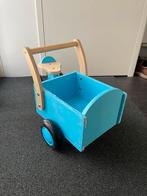 Houten bakfiets, Kinderen en Baby's, Speelgoed | Buiten | Voertuigen en Loopfietsen, Ophalen, Gebruikt, Loopvoertuig