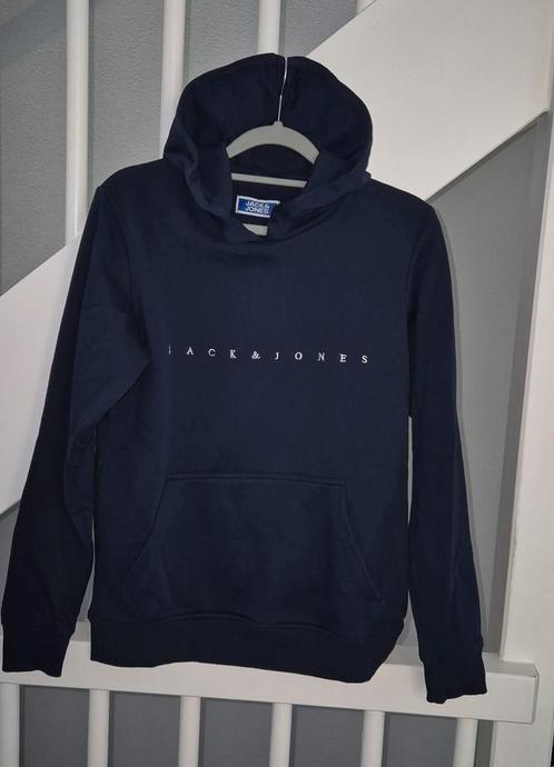 Jack & Jones Hoodie maat 164 donker blauw ZGAN, Kinderen en Baby's, Kinderkleding | Maat 164, Zo goed als nieuw, Jongen, Trui of Vest