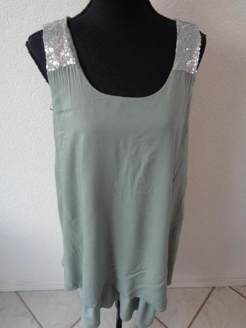 valt als maat L oksel tot oksel 55 cm 2 laags, Kleding | Dames, Jurken, Zo goed als nieuw, Maat 42/44 (L), Onder de knie, Ophalen of Verzenden