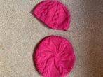 2 kindermutsjes roze, Kinderen en Baby's, Kinderkleding | Mutsen, Sjaals en Handschoenen, Ophalen, Meisje, 110 t/m 116, Zo goed als nieuw