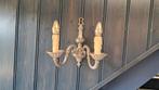 2 stuks vintage/brocante wandlampen, Ophalen, Gebruikt, Metaal