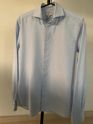 Overhemd Reiss S, katoen wit/lichtblauw gestreept beschikbaar voor biedingen