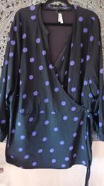 Zizzi Wikkel Blouse - Maat 56/58, Kleding | Dames, Zizzi, Zwart, Maat 46/48 (XL) of groter, Ophalen of Verzenden