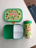 Mepal Lunchbox & Drinkbeker Flamingo, Ophalen of Verzenden, Zo goed als nieuw