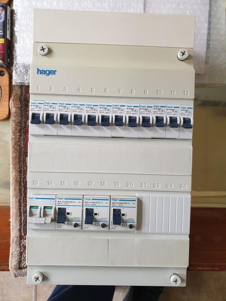 Hager groepenkasten 1/3 fase, Huis en Inrichting, Overige Huis en Inrichting, Zo goed als nieuw, Ophalen