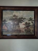 Reproductie boslandschap met boerenhoeve, Ophalen