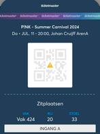 Pink concert op 11 juli - 3 zitplaatsen * RUILEN*, Tickets en Kaartjes, Juli, Drie personen of meer