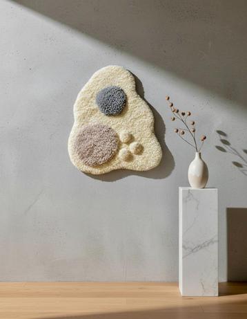 Duurzame textiel kunstwerk - Outgrowth (40x30cm) beschikbaar voor biedingen