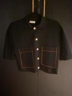 SANDRO PARIS / Vest/ vestje Parels  / zwart 36, Verzenden, Zo goed als nieuw