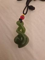 Jade Hanger - Spiraal Design, Met hanger, Ophalen of Verzenden, Zo goed als nieuw, Steen of Mineraal