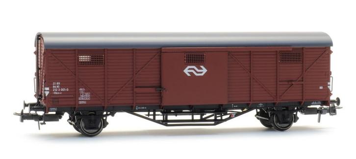 Artitec 20.311.08 Hongaar Hbcs 001-0 kopdeuren bruin, donker, Hobby en Vrije tijd, Modeltreinen | H0, Nieuw, Wagon, Gelijkstroom