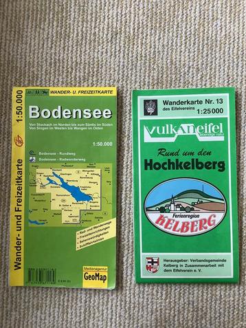 Wandel/ fietskaart Bodensee / wandelkaart Vulkaaneifel beschikbaar voor biedingen