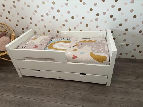 Bopita wit peuterbed 70 x 150, Kinderen en Baby's, Kinderkamer | Bedden, Gebruikt, 140 tot 160 cm, 70 tot 85 cm, Matras, Ophalen