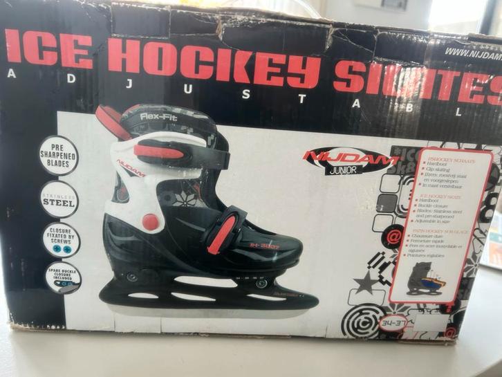 Nijdam IJshockeyschaatsen - Maat verstelbaar, Sport en Fitness, Schaatsen, Gebruikt, IJshockeyschaatsen, Nijdam, Ophalen