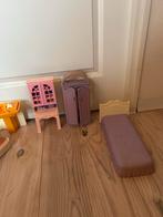 Poppenhuis Meubels Set, Ophalen of Verzenden, Gebruikt, Toebehoren