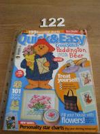 Quick&Easy nr.122, Hobby en Vrije tijd, Borduren en Borduurmachines, Ophalen of Verzenden, Zo goed als nieuw, Handborduren, Patroon
