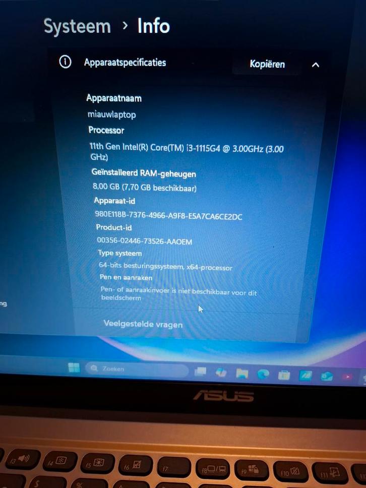 Hele mooie laptop, Computers en Software, Windows Laptops, Zo goed als nieuw, 15 inch, SSD, 2 tot 3 Ghz, Ophalen of Verzenden