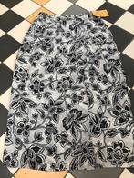 Ann taylor petites zijde overslag rok zwart wit bloemen 36, Zwart, Nieuw, Ophalen of Verzenden, X