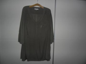 Miss Etam Beige Blouse Met 3 Knoopjes Maat 52 (NIEUW) beschikbaar voor biedingen