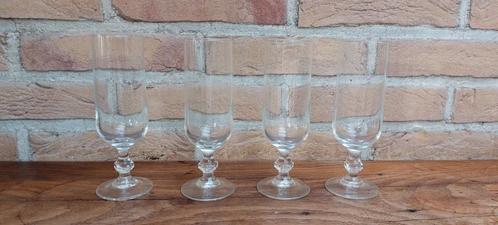 4 aperitief glazen met voet, Verzamelen, Glas en Borrelglaasjes, Nieuw, Overige typen, Ophalen of Verzenden