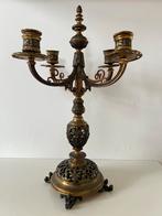 Antieke messing kandelaar, Ophalen of Verzenden, Koper of Brons