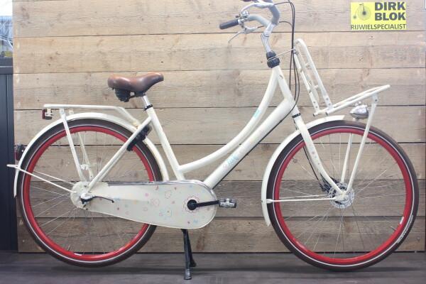Cortina Lief Family moederfiets RB3 crème met 3 mnd garantie, Fietsen en Brommers, Fietsen | Dames | Moederfietsen, Gebruikt