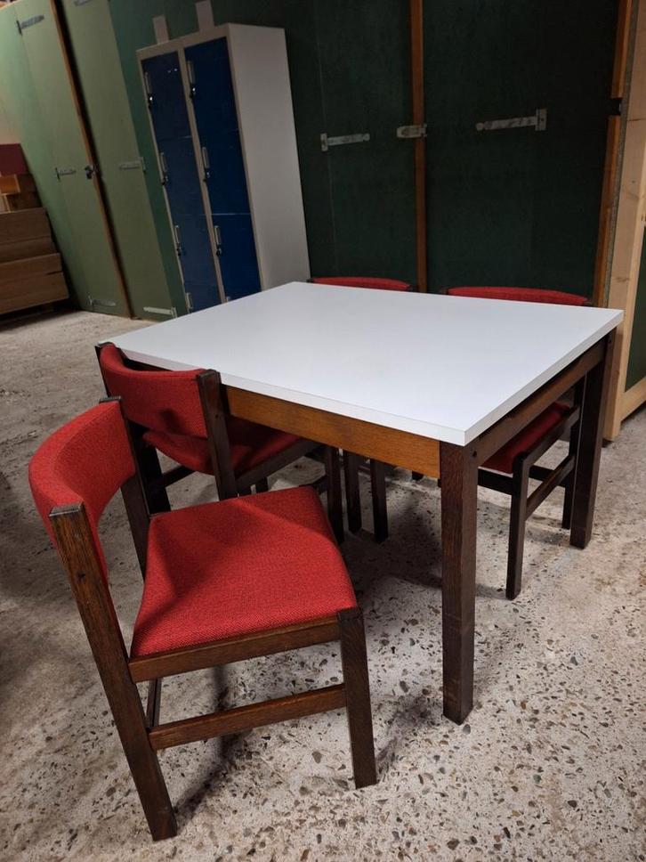 Vintage retro eethoek stoelen tafel Cees Braam Pastoe, Huis en Inrichting, Complete eetkamers, Gebruikt, 4 tot 6 stoelen, Ophalen