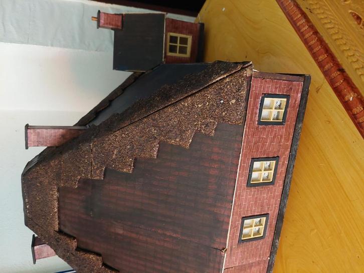 Prachtige oude stolpboerderij, Verzamelen, Poppenhuizen en Toebehoren, Gebruikt, Poppenhuis, Ophalen