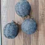 Landelijke kerstballen 3 stuks, Diversen, Kerst, Ophalen of Verzenden, Nieuw