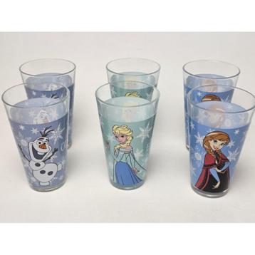 # Set van 6 glazen van Disney Frozen. 3 x 2 glas stuks beschikbaar voor biedingen