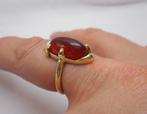 14 karaat gouden ring met carneool maat 17 nr.967, Sieraden, Tassen en Uiterlijk, Antieke sieraden, Verzenden, Goud, Ring, Met edelsteen