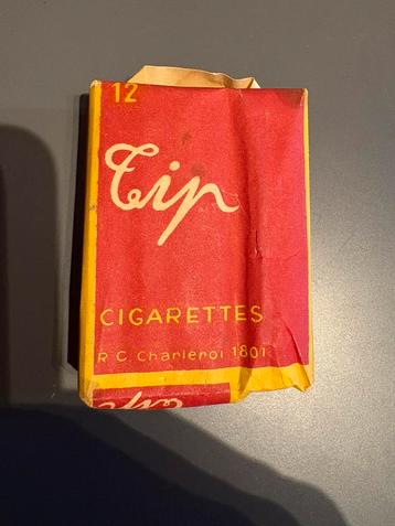 Oud Belgisch sigarettenpakje “Cip” (of “Tip”) – Charleroi beschikbaar voor biedingen