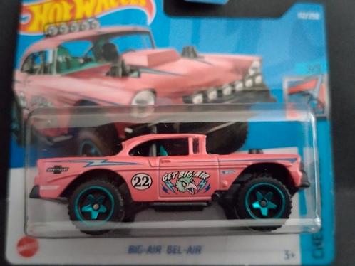 Chevrolet big bel Air pink 1:64 3inch Hotwheels Pol, Hobby en Vrije tijd, Modelauto's | Overige schalen, Nieuw, Verzenden