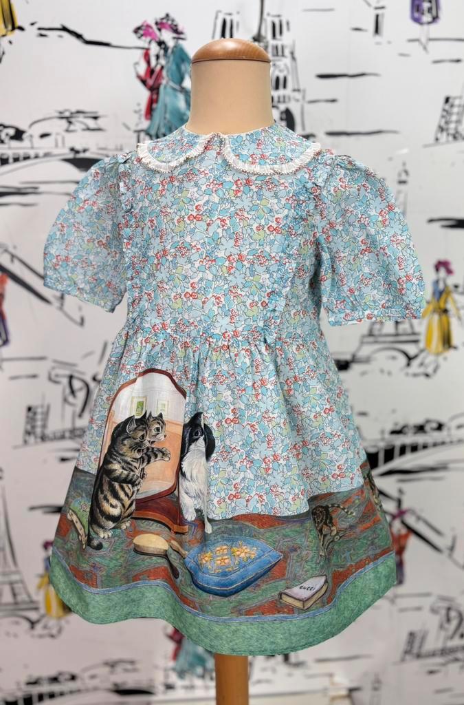 Gucci liberty jurk meisje maat 4 (650 euro), Kinderen en Baby's, Kinderkleding | Maat 104, Zo goed als nieuw, Meisje, Jurk of Rok