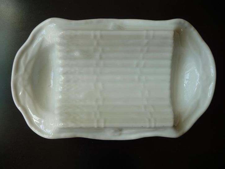 Porseleinen/aardewerk Franse brocante vintage aspergeschaal, Antiek en Kunst, Antiek | Servies los, Ophalen