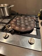 Poffertjespan Gietijzer - Gasfornuis, Ophalen of Verzenden, Gebruikt, Gietijzer, Koekenpan of Braadpan