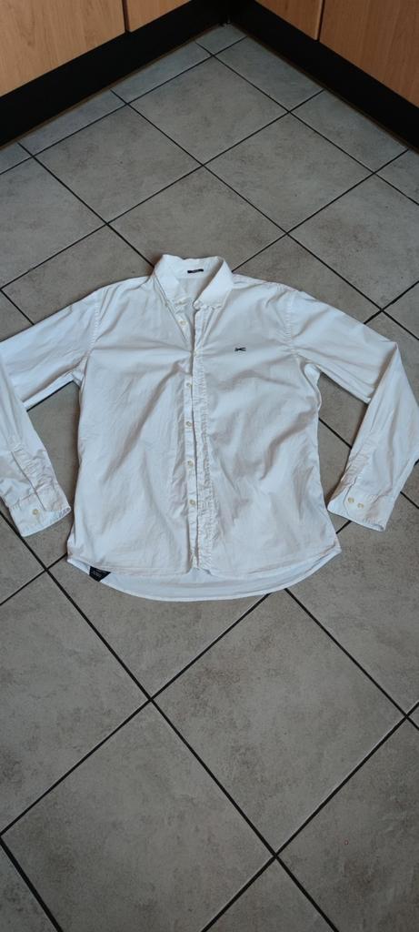 DENHAM wit overhemd maat L, Kleding | Heren, Overhemden, Zo goed als nieuw, Halswijdte 39/40 (M), Wit, Ophalen of Verzenden