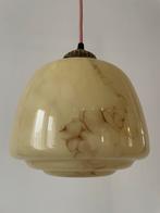 Art deco hanglamp | antieke lamp | gemarmerd | jaren 20 30, Antiek en Kunst, Ophalen of Verzenden