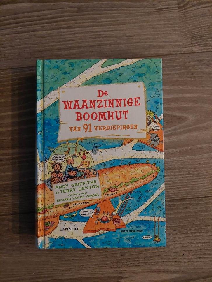 Terry Denton - De waanzinnige boomhut van 91 verdiepingen, Boeken, Kinderboeken | Jeugd | onder 10 jaar, Zo goed als nieuw, Fictie algemeen