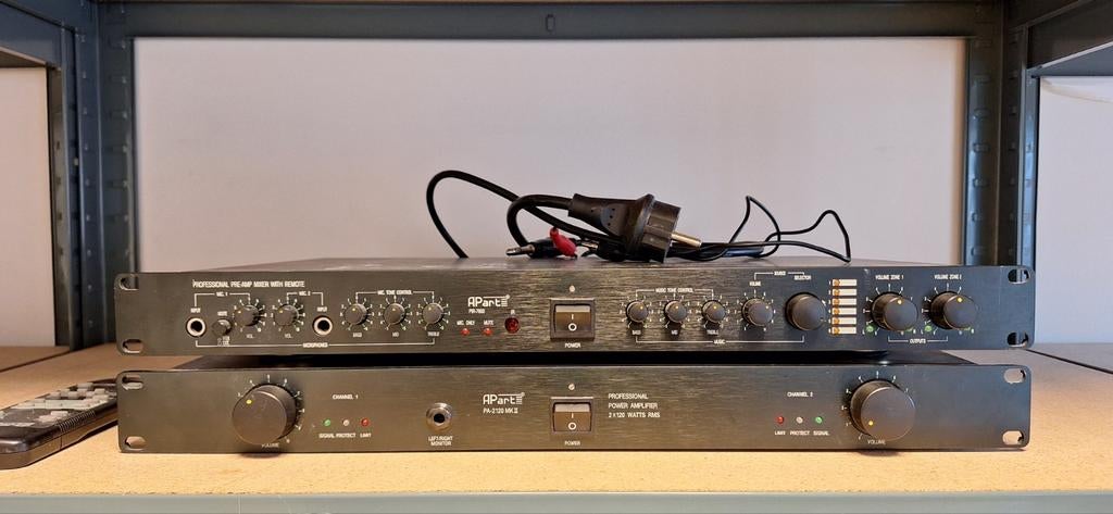 Apart PA-2120 MKII en PIR7600 voor en eindversterker, Ophalen of Verzenden, Gebruikt, Audio