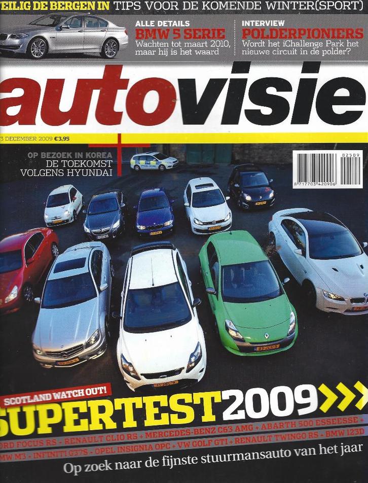 Autovisie Supertest 2009, Boeken, Auto's | Folders en Tijdschriften, Gelezen, Algemeen, Ophalen of Verzenden