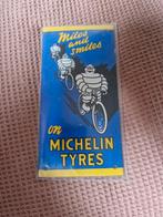 Michelin emaille reclamebordje  deurpostje, Ophalen of Verzenden, Gebruikt, Reclamebord