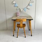 Vintage retro kleuterschool set tafel en stoeltje knutselset, Ophalen, Gebruikt, Onbekend, Onbekend